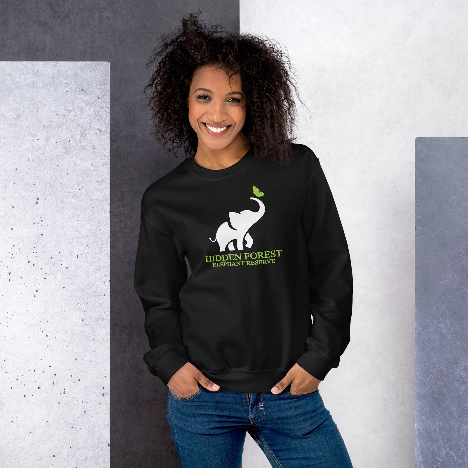 Hidden Forest Elephant Reserve Womens Logo Sweatshirt