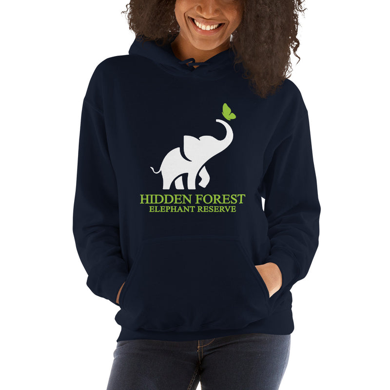 Hidden Forest Elephant Reserve Logo Womens Hoodie